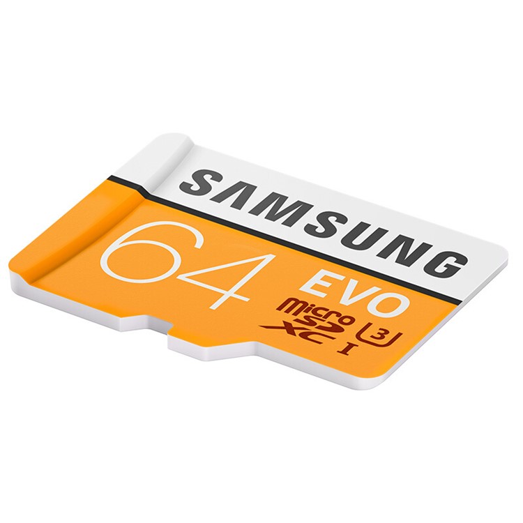 OEM SAMSUNG EVO 64GB de 100 mb/s TF Micro SD Tarjeta de Memoria Flash - Naranja-4