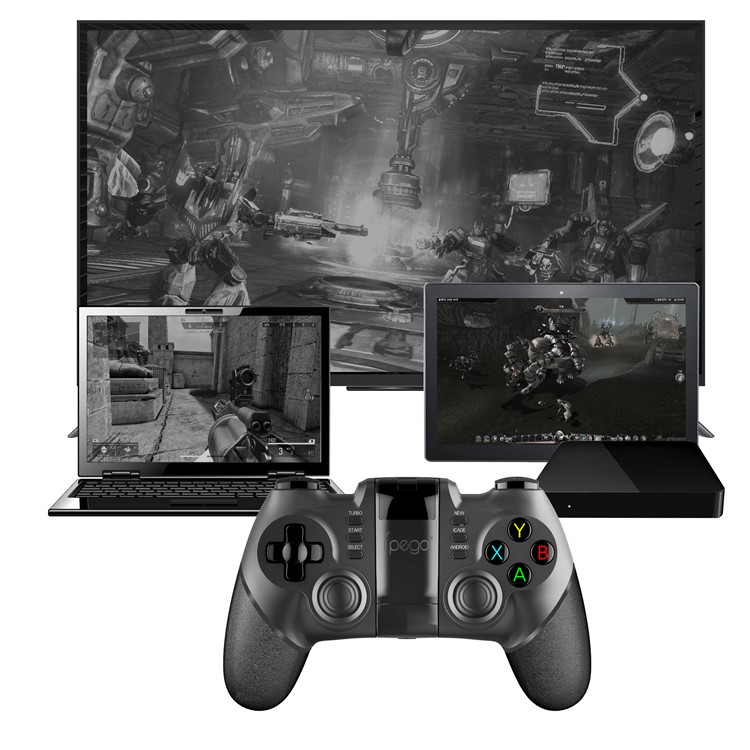 IPEGA PG-9077 Wireless Bluetooth Joystick Game Pad Game Controller for Phone Tablet - Black-3