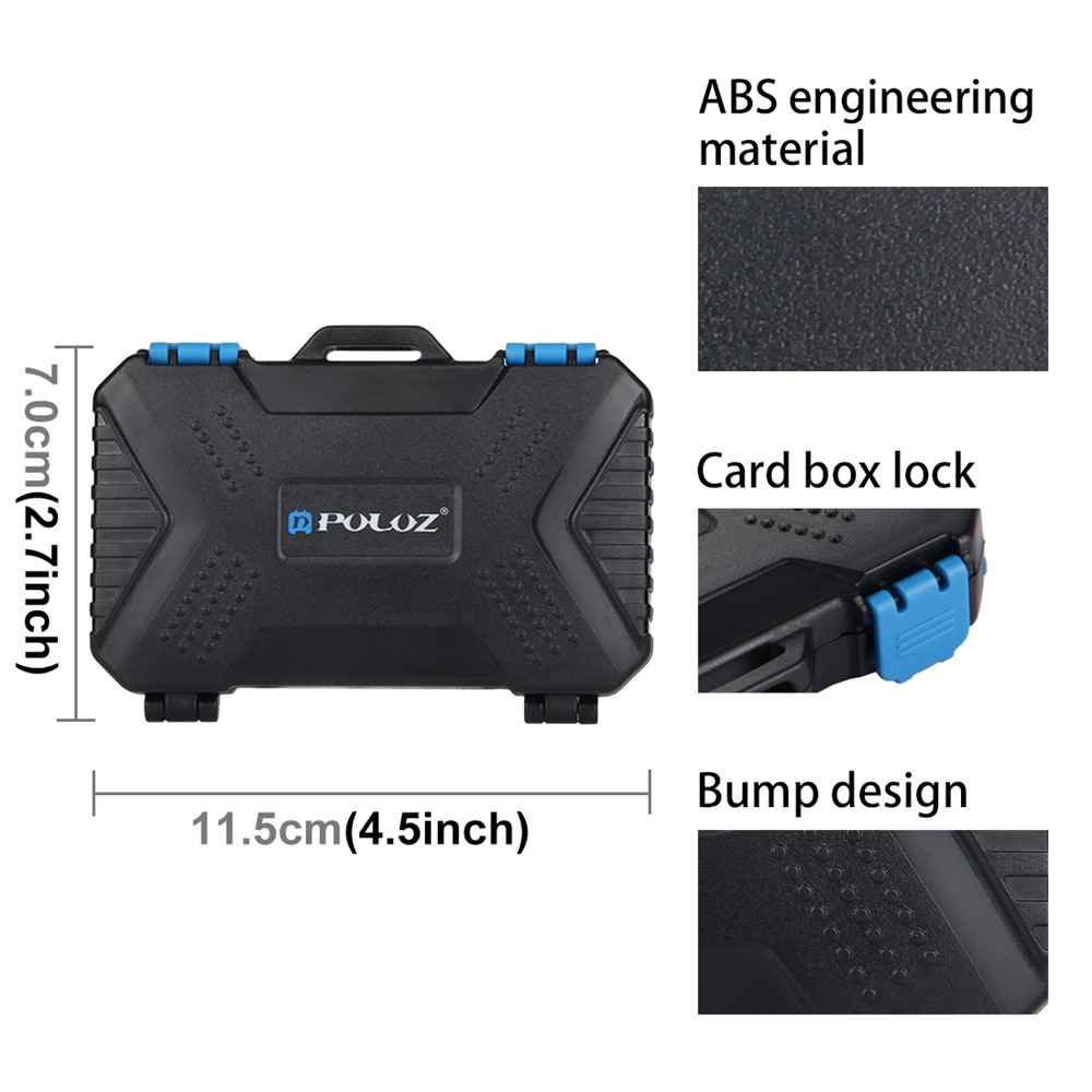 PU5002 27 in 1 Memory Card / SIM Card Storage Case Storage Box - Black-6