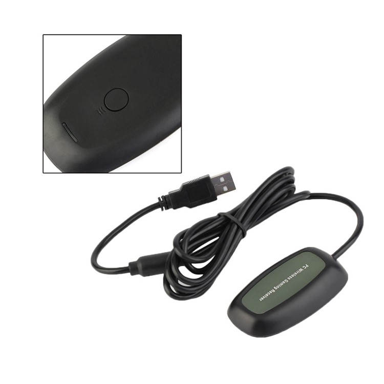 USB Receiver Adapter for Microsoft Xbox 360 - Black-5