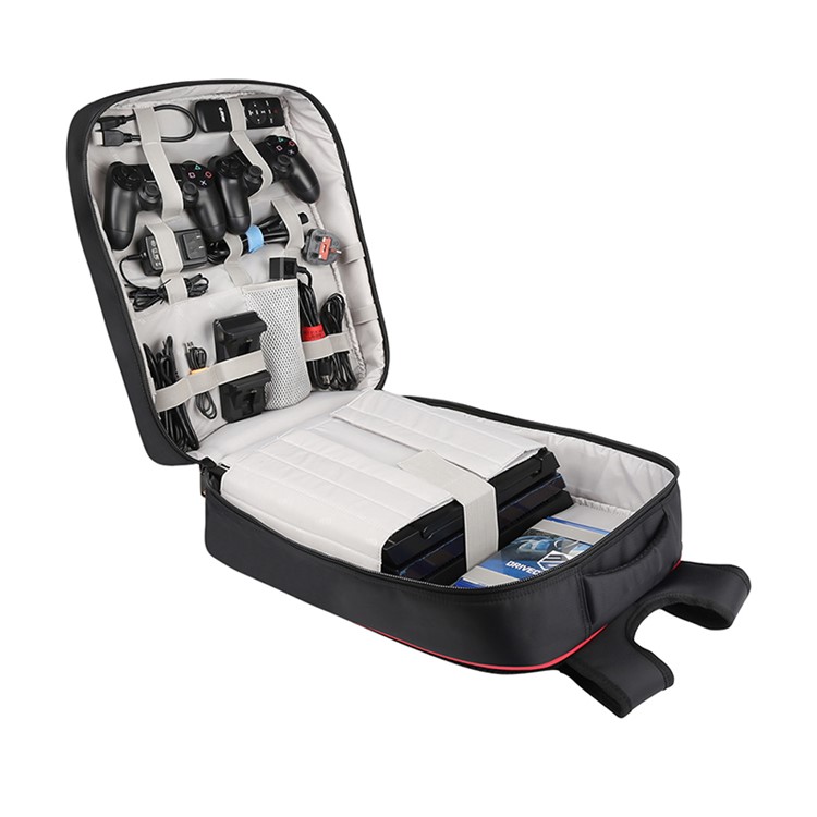 BUBM Game System Case Gaming Backpack Travel Console Carrying Bag for Sony PS4/PS4 Slim/PS4 Pro/Xbox-4
