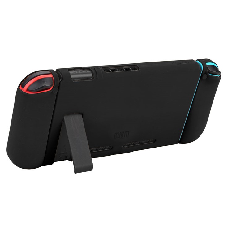 BUBM Soft Anti-slip Silicone Case Separate Bodies Case with Kickstand for Nintendo Switch - Black-7