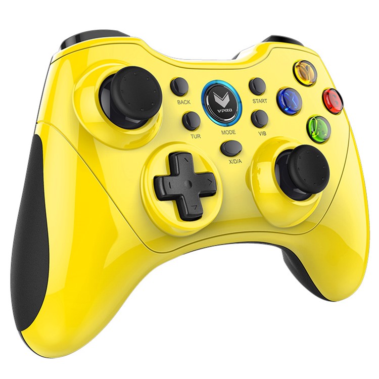 RAPOO V600S 2.4G Wireless Game Controller Joystick Game Pad for PS3 PC Notebook - Yellow-2