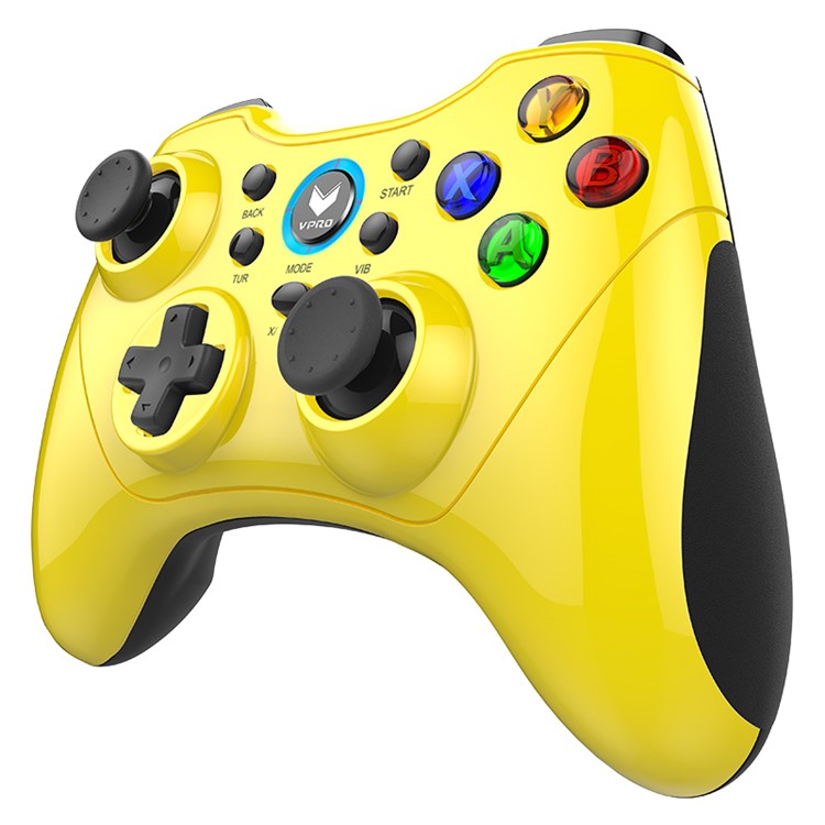 RAPOO V600S 2.4G Wireless Game Controller Joystick Game Pad for PS3 PC Notebook - Yellow-3