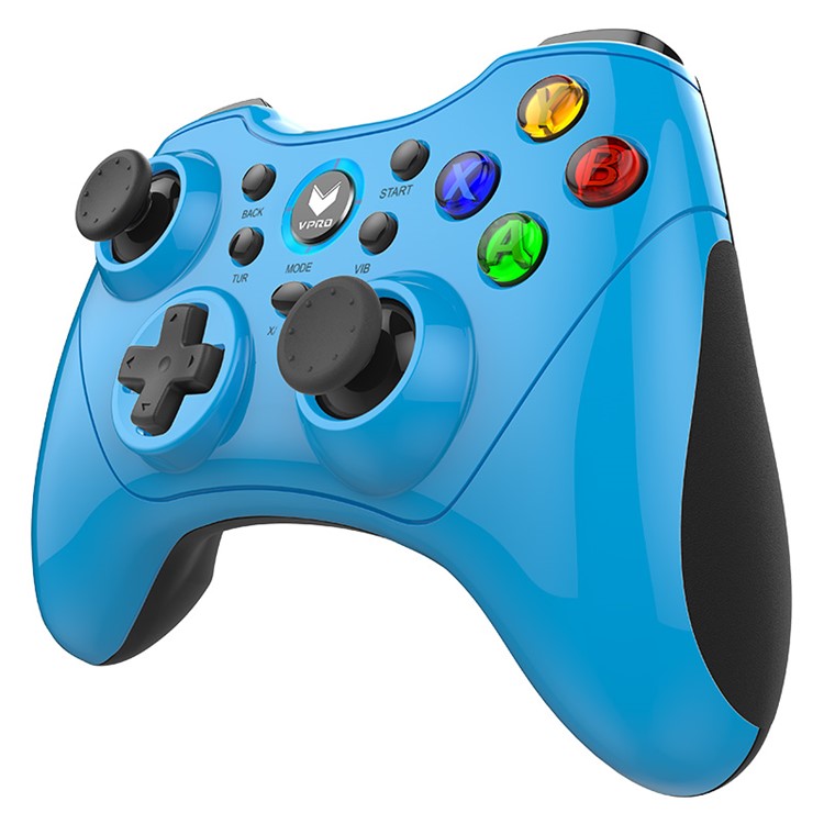 RAPOO V600S Portable 2.4G Wireless Game Controller Gaming Joystick Handle for PS3 PC Notebook - Blue-3