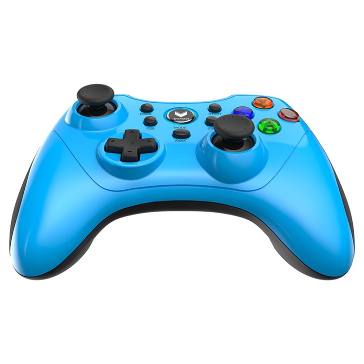 RAPOO V600S Portable 2.4G Wireless Game Controller Gaming Joystick Handle for PS3 PC Notebook - Blue-4