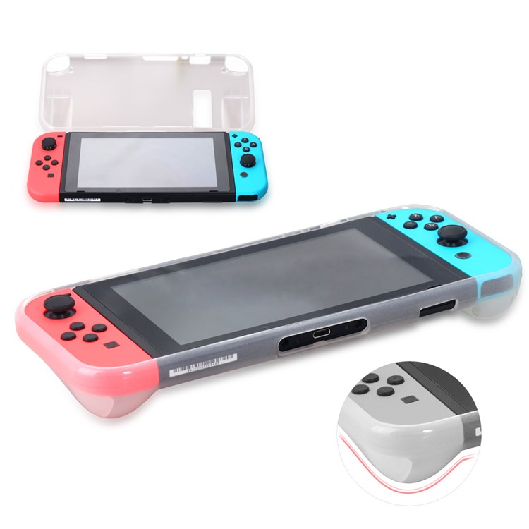 OIVO for Nintendo Switch 2-in-1 TPU+Silicone Case Protector Case - Transparent-2