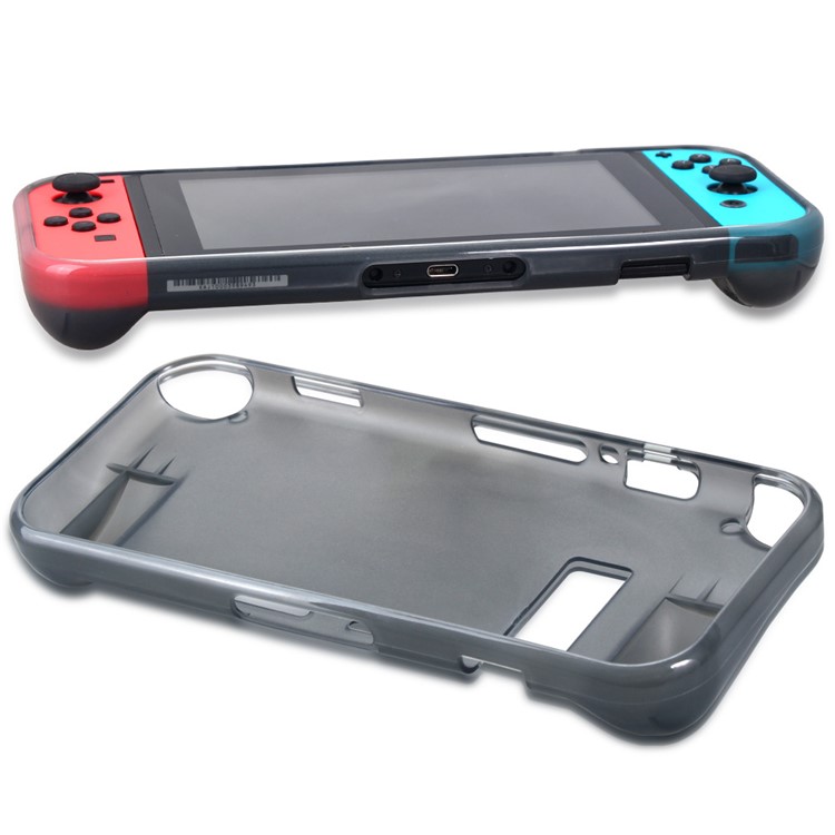 OIVO for Nintendo Switch 2-in-1 TPU Cover + Tempered Glass Screen Protector Kit - Grey-2
