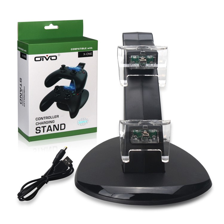 OIVO Dual USB Controller Charging Dock Stand with LED Indicator for Xbox One Controller-10