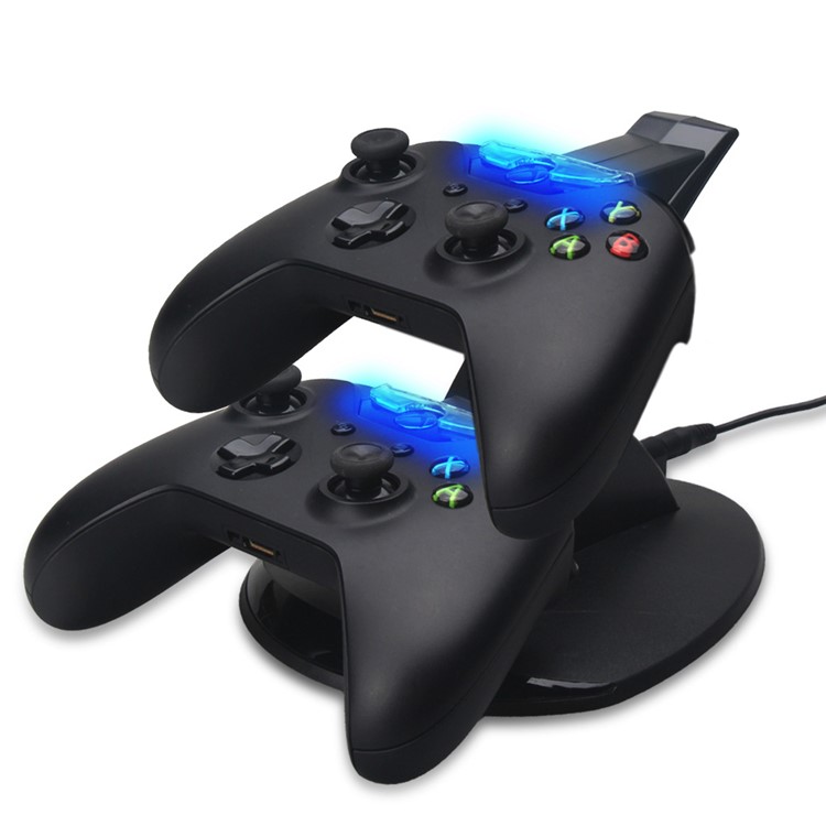 OIVO Dual USB Controller Charging Dock Stand with LED Indicator for Xbox One Controller-5