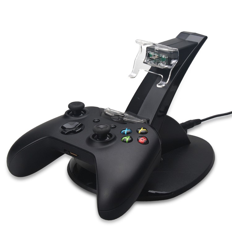 OIVO Dual USB Controller Charging Dock Stand with LED Indicator for Xbox One Controller-6