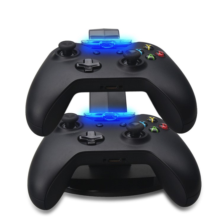 OIVO Dual USB Controller Charging Dock Stand with LED Indicator for Xbox One Controller-7