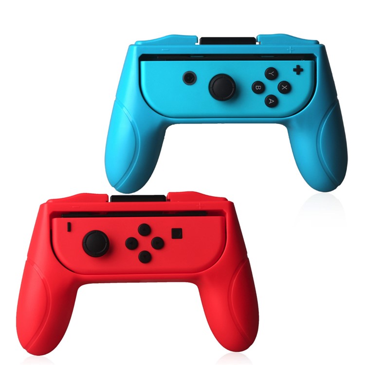 

2pcs / Set Управление Игровым Контроллером Управляет Рукоятками ABS Для Переключателя Nintendo Joy-con - Красный + Синий