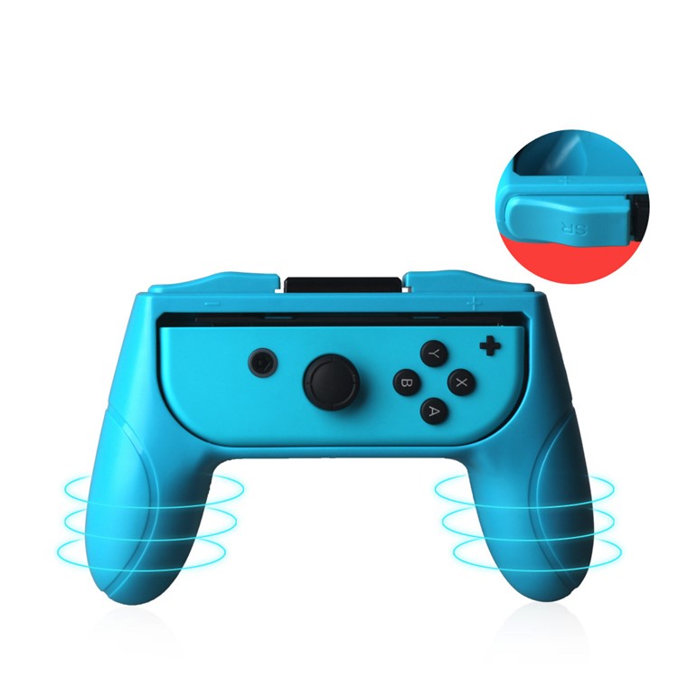 2PCS/Set Game Controller Direction Manipulate ABS Hand Grips for Nintendo Switch Joy-Con - Red + Blue-3