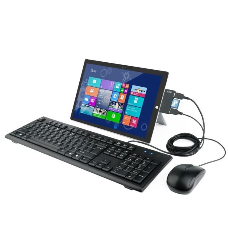 USB 3.0 HUB Adapter with SD/Micro SD Card Reader for Microsoft Surface Pro 3/4-12