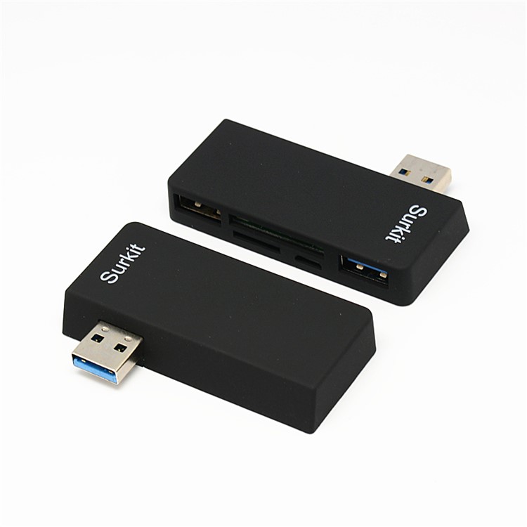 USB 3.0 HUB Adapter with SD/Micro SD Card Reader for Microsoft Surface Pro 3/4-4