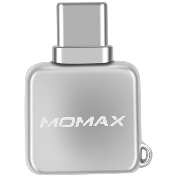 MOMAX Mini-tipo C Porta Micro SD / TF Adaptador De Leitor De Cartão Para Samsung Huawei Xiaomi Etc - Prata-1