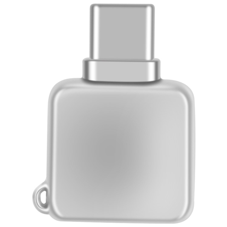 MOMAX Mini-tipo C Porta Micro SD / TF Adaptador De Leitor De Cartão Para Samsung Huawei Xiaomi Etc - Prata-2