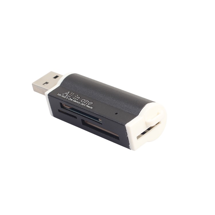 All-in-1 USB 2.0 Memory Card Reader for Micro MS (m2), MS Duo/MS PRO Duo, SD/MMC/SDHC/DC, Micro SD/T-Flash - Black-3