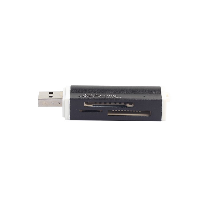 All-in-1 USB 2.0 Memory Card Reader for Micro MS (m2), MS Duo/MS PRO Duo, SD/MMC/SDHC/DC, Micro SD/T-Flash - Black-5