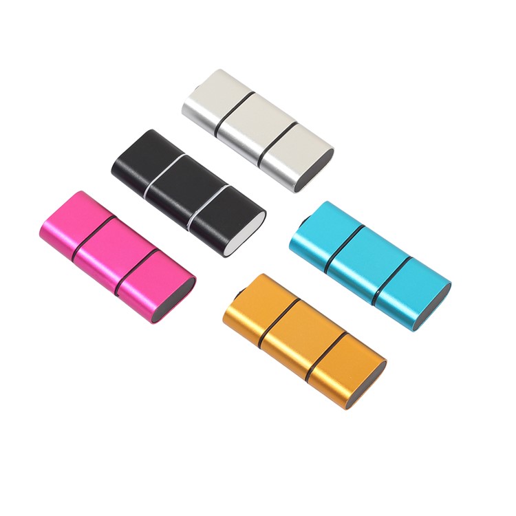 Mini 2-in-1 USB 2.0 + USB Type-C TF/SD Card Reader Support OTG - Black-7