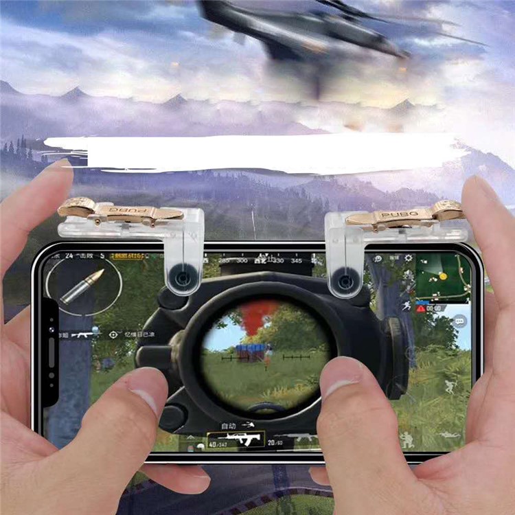 One Pair M5 Quick Metal Shooting Buttons PUBG Phone Game Controllers Assist Tools for STG FPS TPS-3