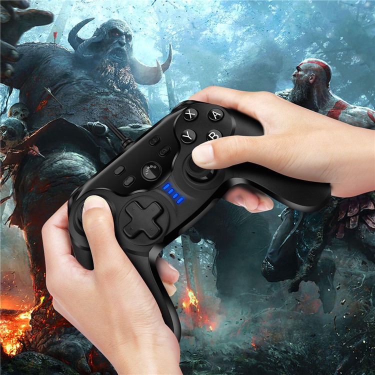 NS123 USB Wired Game Controller Handle Gamepad Joystick for Nintendo Switch - Black-5