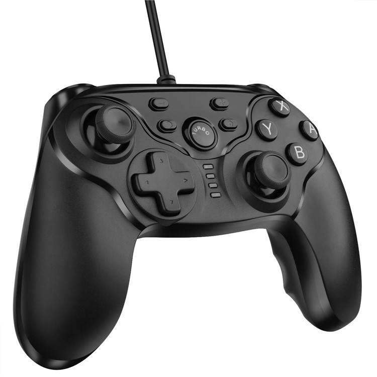 NS123 USB Wired Game Controller Handle Gamepad Joystick for Nintendo Switch - Black-6