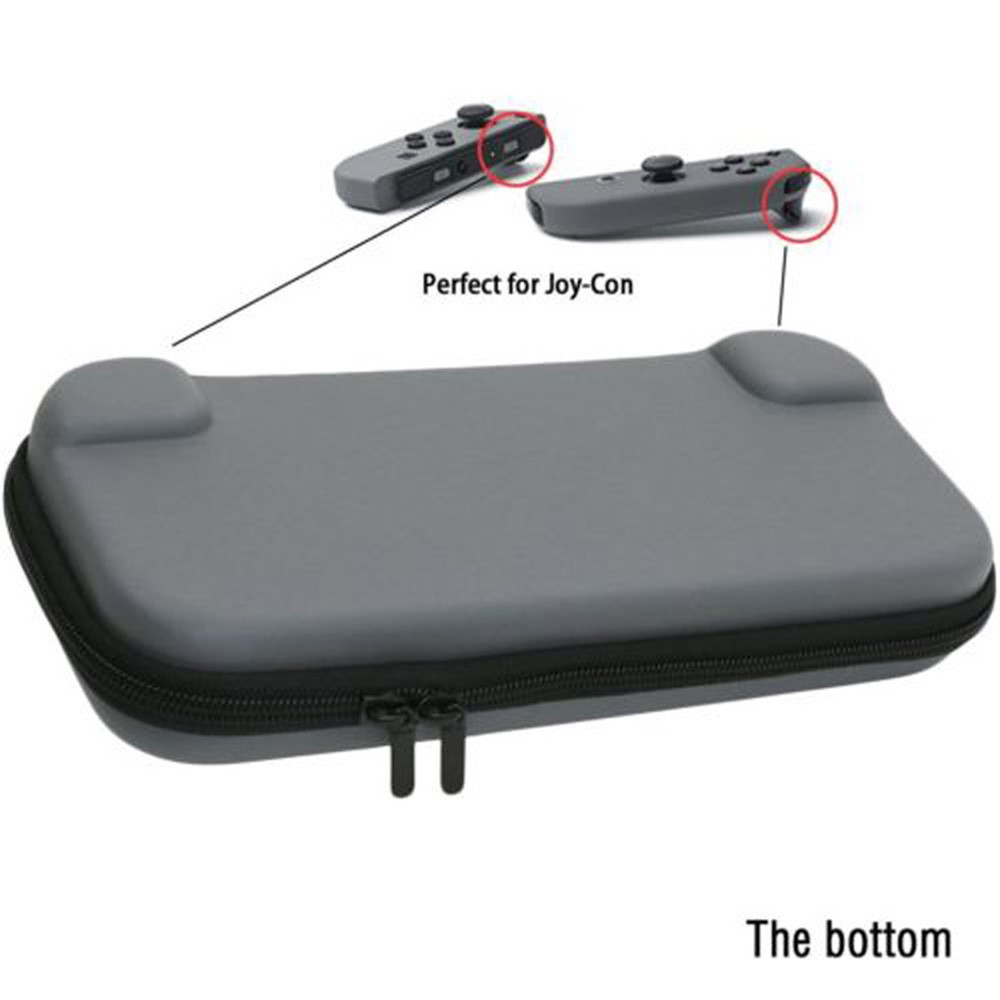 EVA Hard Protective Carrying Travel Shell Storage Bag for Nintendo Switch - Grey-4