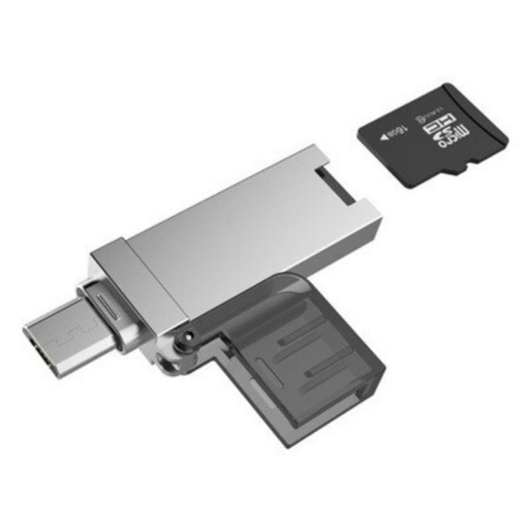 

Устройство Чтения Карт Памяти XQ-R006 TF Micro USB OTG - USB 2.0 Для Смартфонов & Таблетки