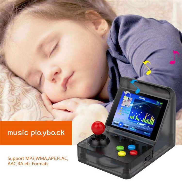 A7 Arcade Retro Console De Videogame 520 Jogos Embutidos 3 Polegada Screen Game Player Suporte TF Cartão - Preto-7