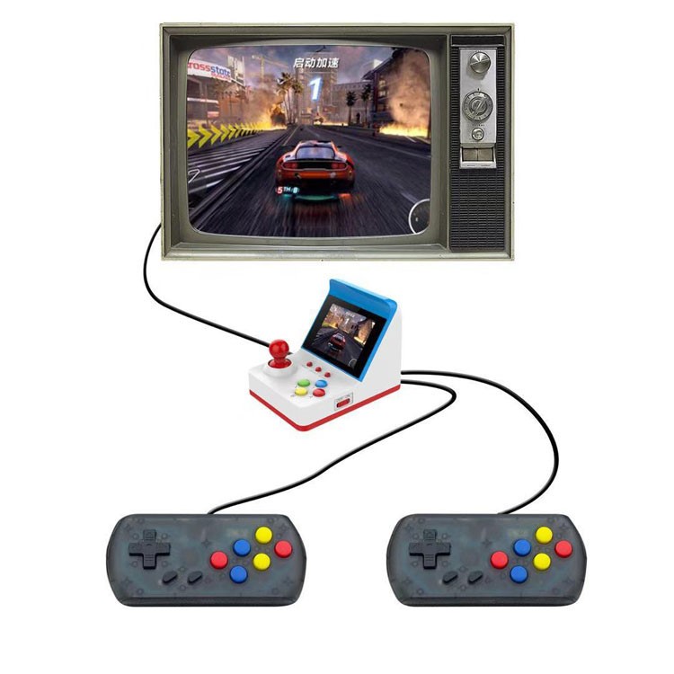 A6 Hand-Held Gaming Handle Game Console Children Nostalgic Players 360 Built-in Games 3.0 inch Screen-2