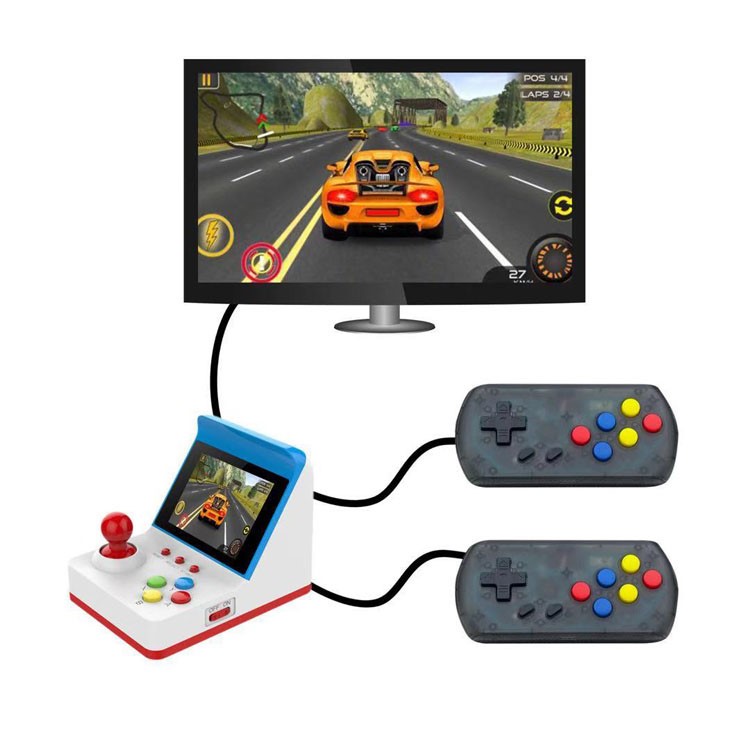 A6 Hand-Held Gaming Handle Game Console Children Nostalgic Players 360 Built-in Games 3.0 inch Screen-6