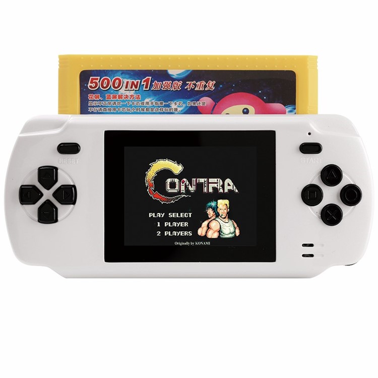 S600 Handheld Video Game Console With 68 Classic Games and 2.4-Inch Display Support for Connecting TV - White-2