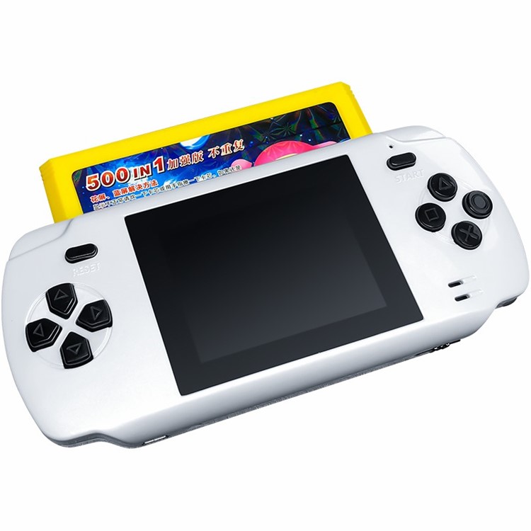 S600 Handheld Video Game Console With 68 Classic Games and 2.4-Inch Display Support for Connecting TV - White-4