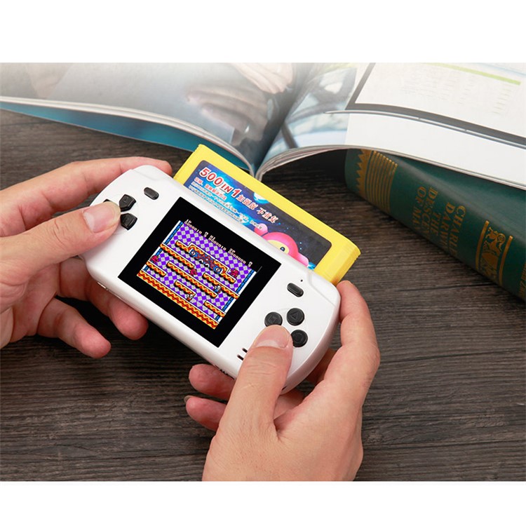 S600 Handheld Video Game Console With 68 Classic Games and 2.4-Inch Display Support for Connecting TV - White-7