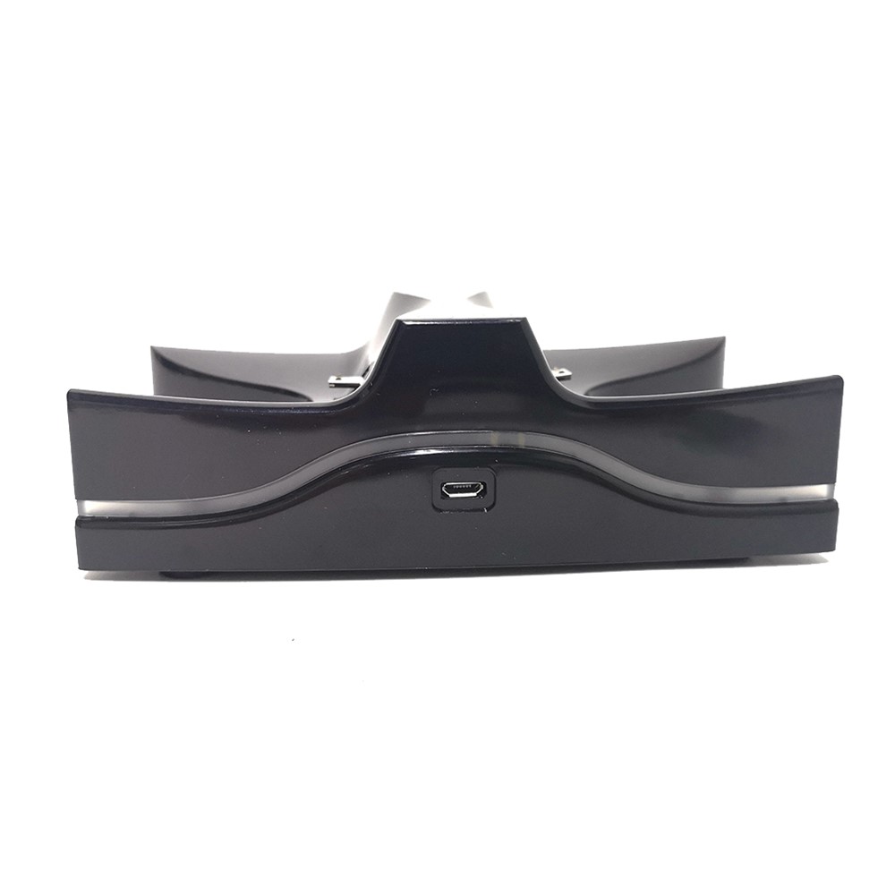 PS4 LED De Luz Controlada Estação De Carregador Duplo USB LED Carregamento Stand Doca - Preto-11