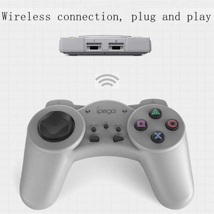 IPEGA PG-9122 Wireless Controller Gamepad for PS Mini Console Portable Gaming Joystick with Dual Vibration Turbo and Trigger-3