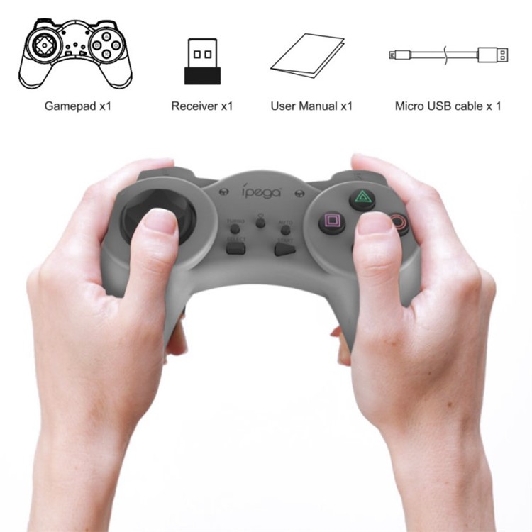 IPEGA PG-9122 Wireless Controller Gamepad for PS Mini Console Portable Gaming Joystick with Dual Vibration Turbo and Trigger-4