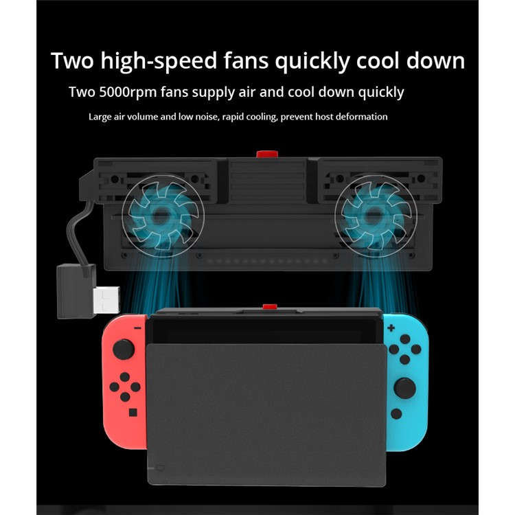 IPEGA Switch Game Playing Main Engine Heat Fan NS Radiator Dust-proof Dual-mode Heat Dissipation-11