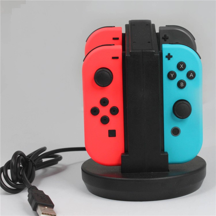 HHC-S003 Pour Nintend Switch Controller 4 Slot Switch Charger Charging Dock Station Stand Support Support Pour Nintendo Switch Joy-con