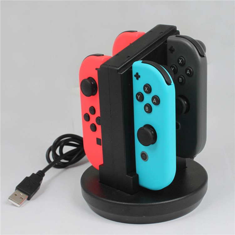 HHC-S003 For Nintend Switch Controller 4 Slot Switch Charger Charging Dock Station Stand Holder Support for Nintendo Switch Joy-con-7