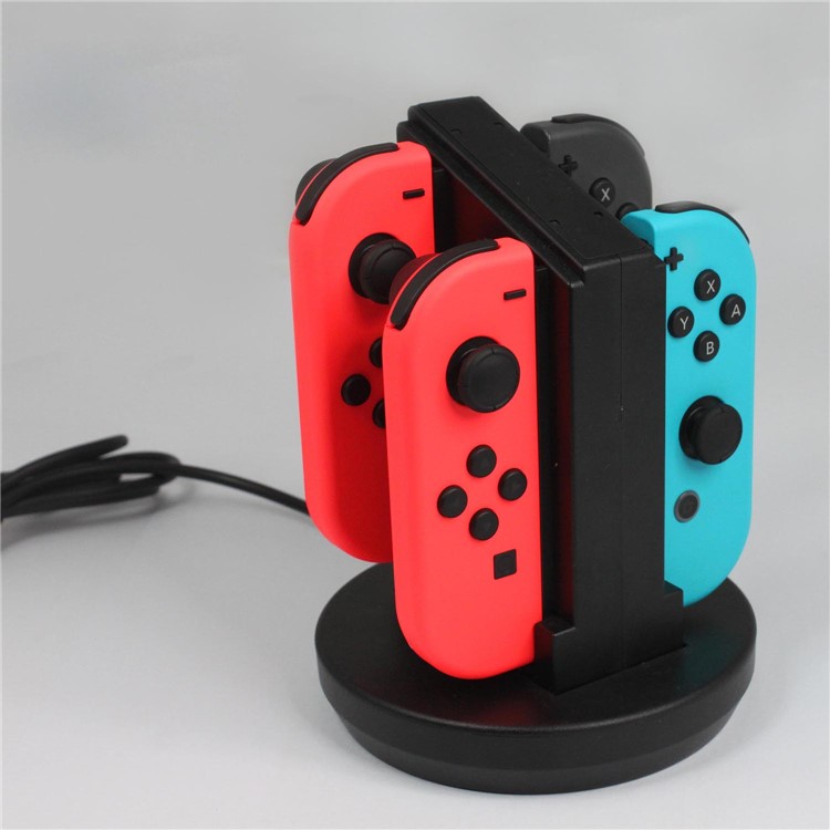 HHC-S003 Для Nintend Switch Controller 4 Слота Переключателя Зарядного Устройства Зарядное Устройство Зарядное Док