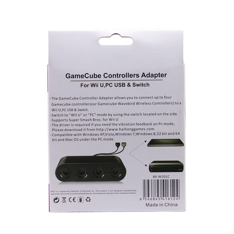 HHC-BX201 GameCube/NGC Controllers Adapter Converter?for Wii U/PC/USB and Switch-10