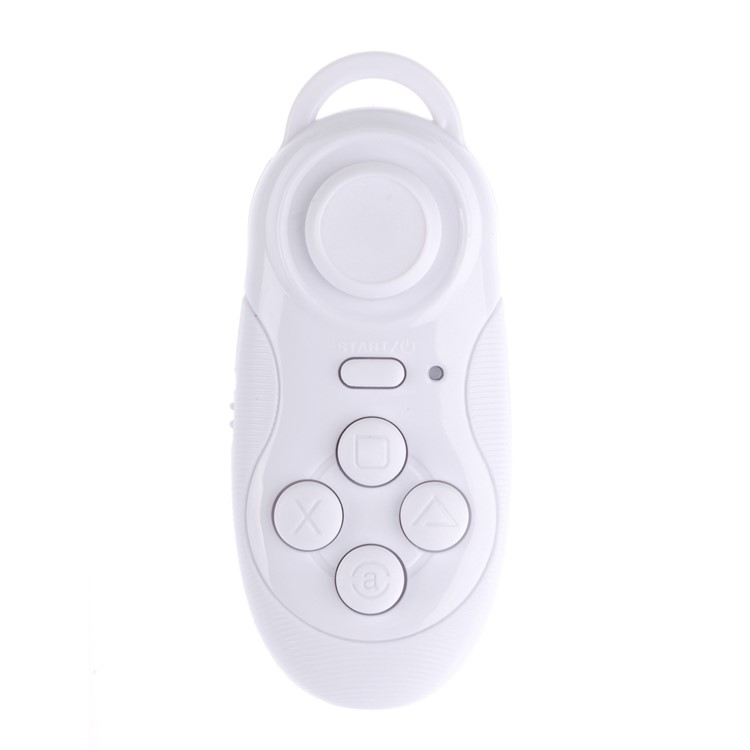 Wireless Bluetooth Mini Game Remote Controller Phone Camera Shutter - White-1