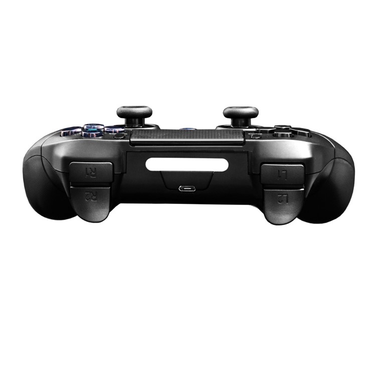 PS4 Controller Wireless Bluetooth Gamepad for PS4/PS3 Console-Touch Panel + Antiskid Marks + Built-in Color LED + Headphone Jack-4