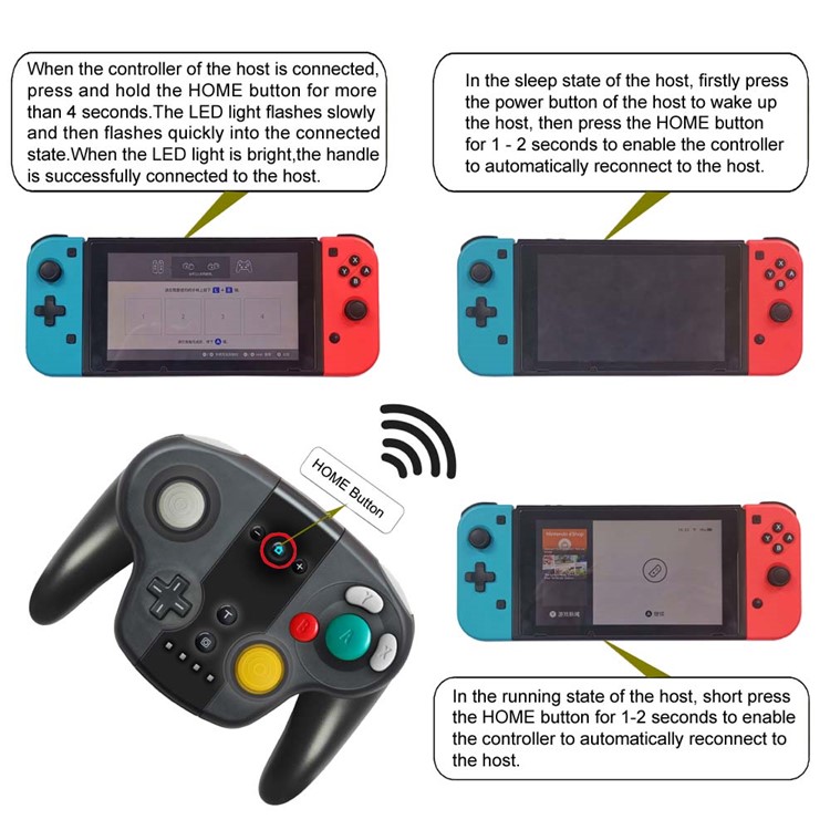 Wireless Bluetooth Handle for Switch Console 8583-8