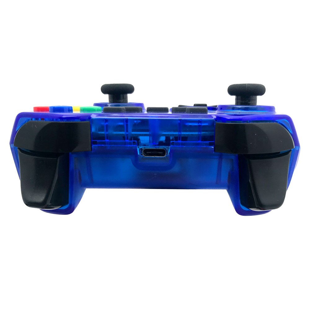 8579 Switch Pro Controller GamePad Bluetooth Sans Fil Pour La Console De Commutation Avec Des Touches Turbo Meulage Et PC / Android - Bleu-3