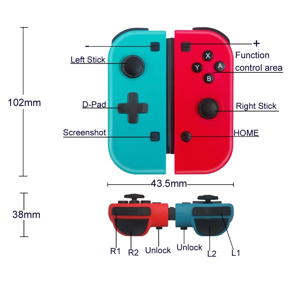 Wireless Bluetooth Game Handle for Switch 8577-4