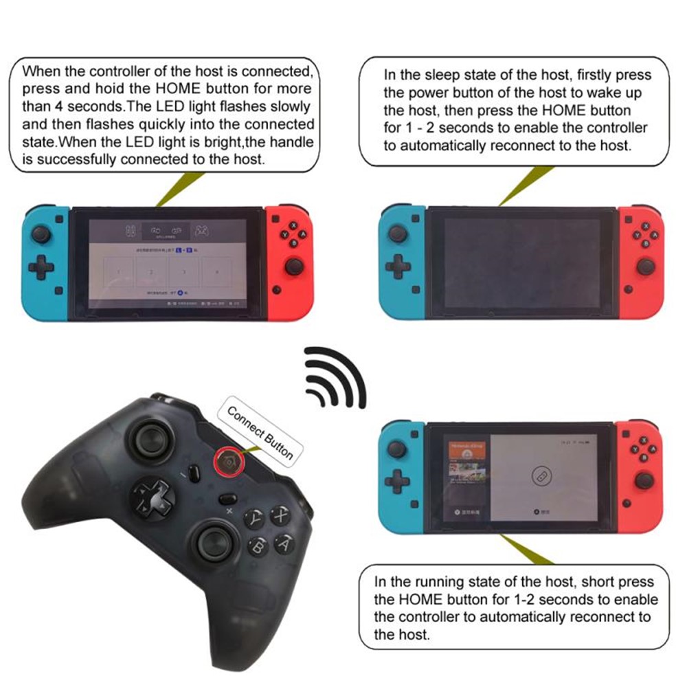 Wireless Bluetooth Game Handle for Switch 8577-7